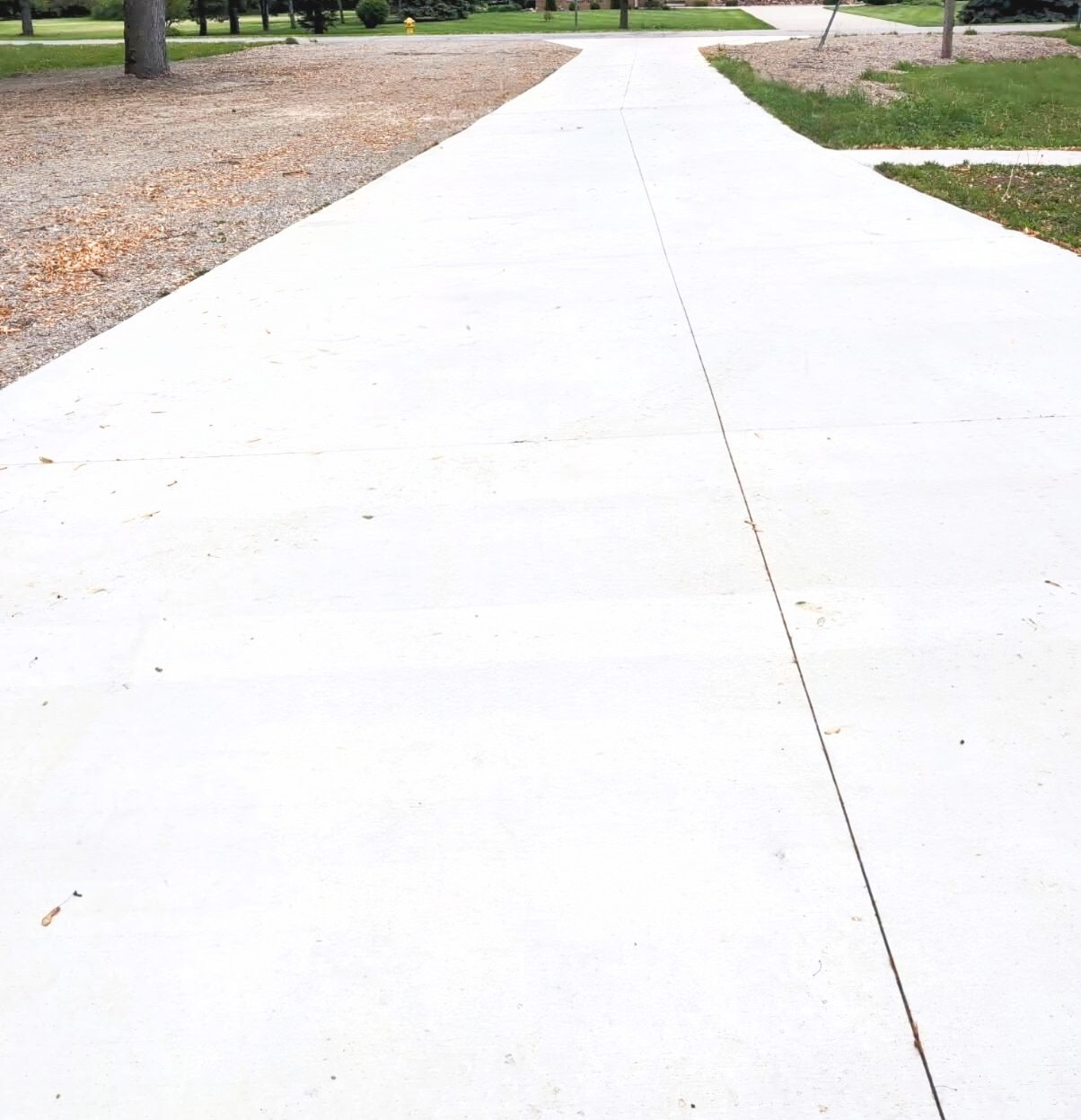 completed driveway